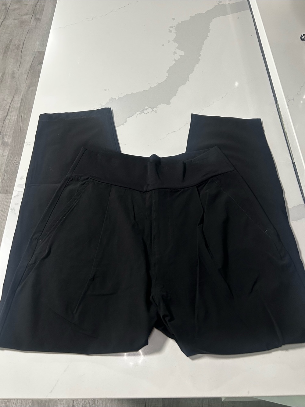 CAbi Black Stretch Cropped Pants